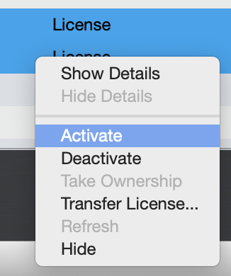 Activate License Screenshot