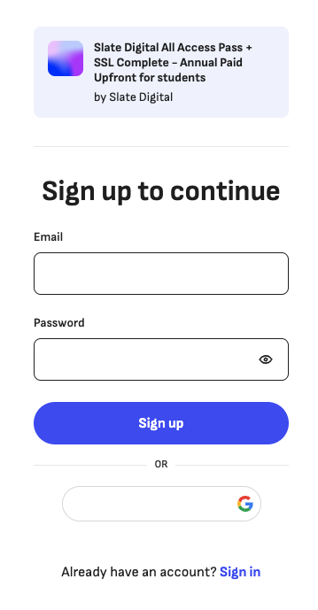 EDU Sign in
