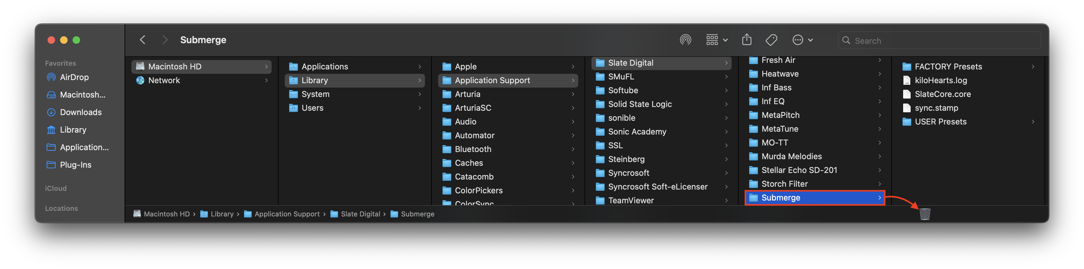 Library Support Files Screenshot