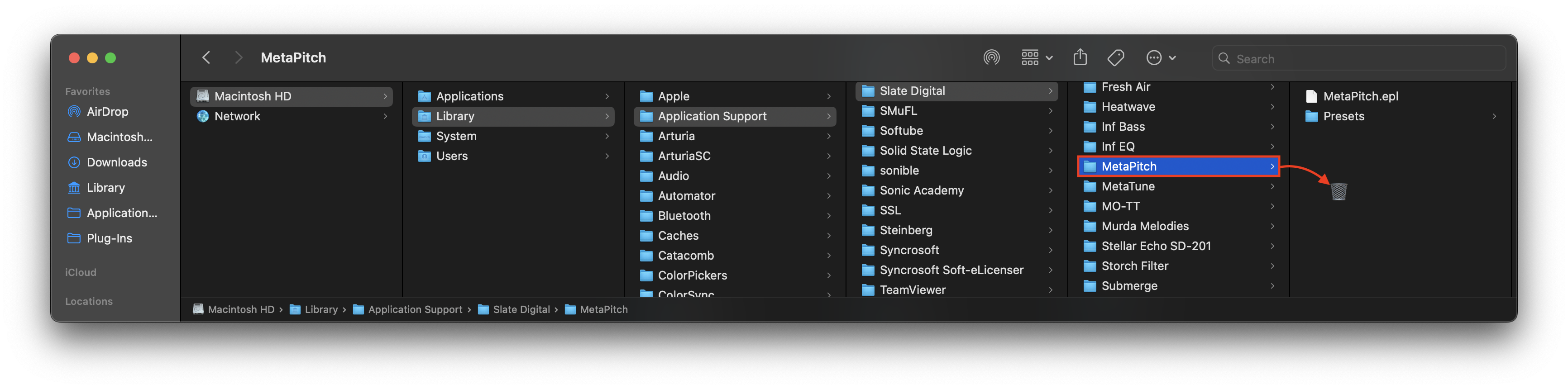 MetaPitch Library Screenshot
