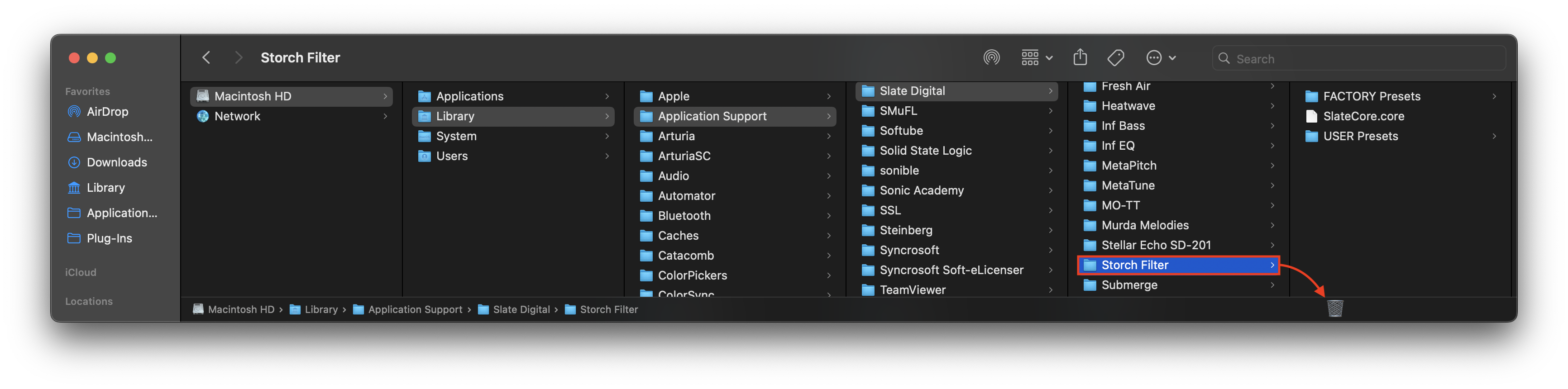 Storch Filter Library Folder Screenshot