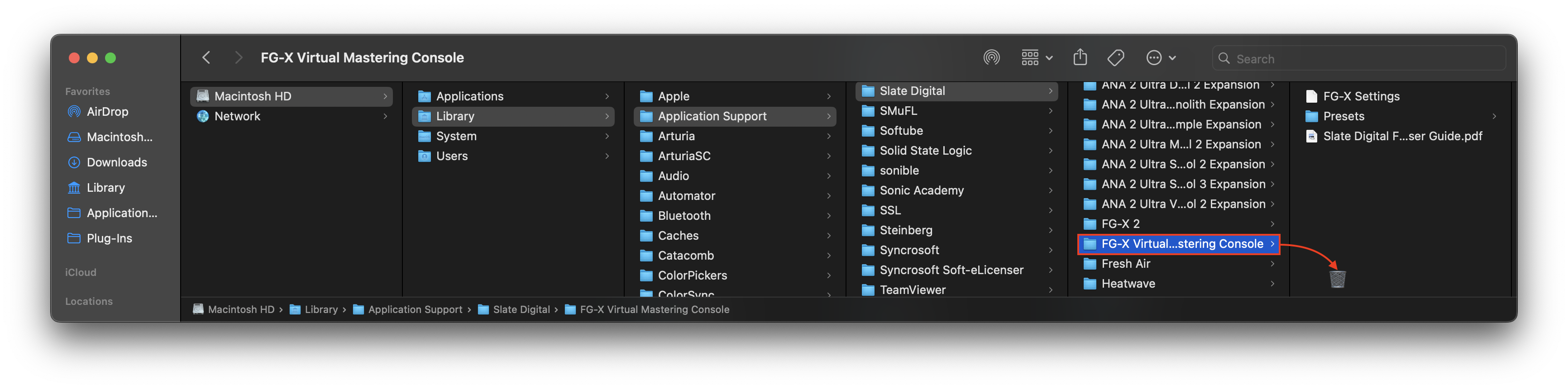 FG-X Library Support Files Screenshot
