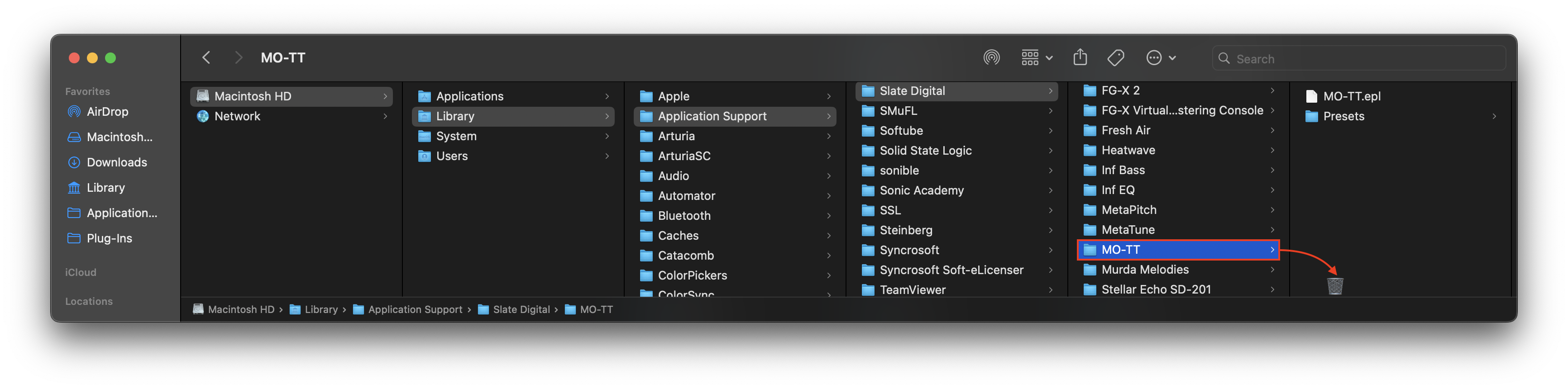 MO-TT Library Folder Screenshot