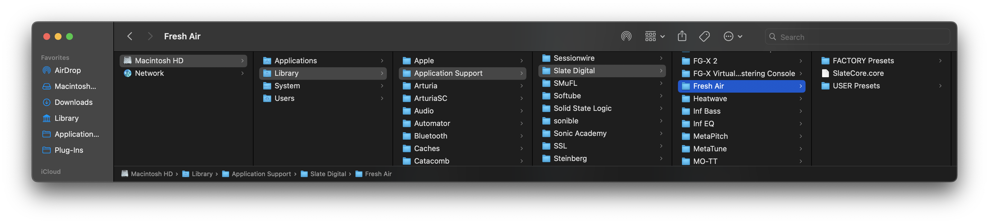 Fresh Air Library Folder Screenshot