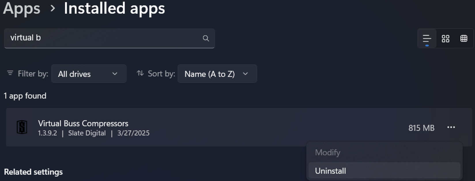 VBC Entry Screenshot