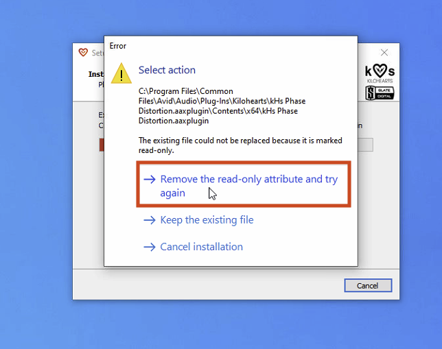 Remove Read Only Attribute